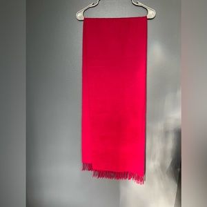 Long wool scarf COS fuchsia pink